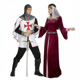 Fatos de casal Cruzados Medievais