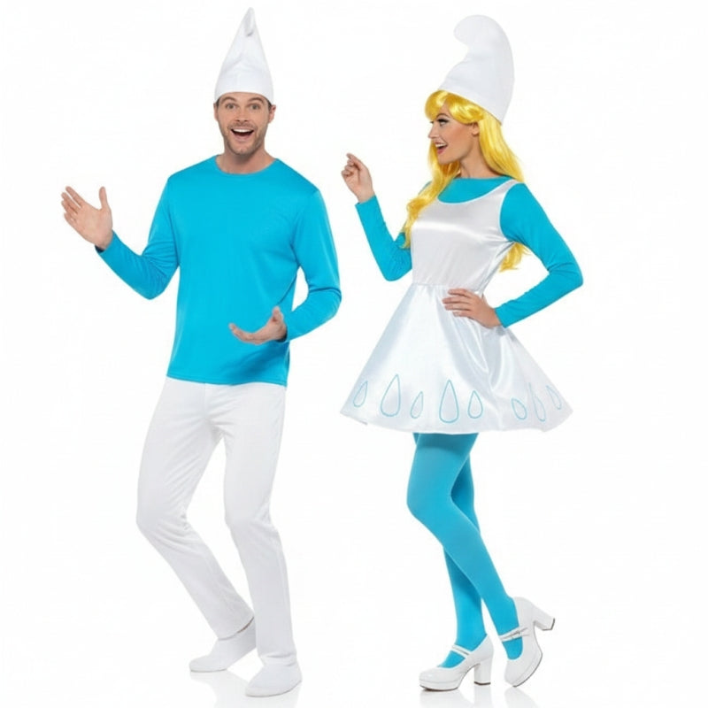 Fatos de casal Os Smurfs