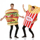 Fatos de casal Hambúrguer e Batatas Fritas