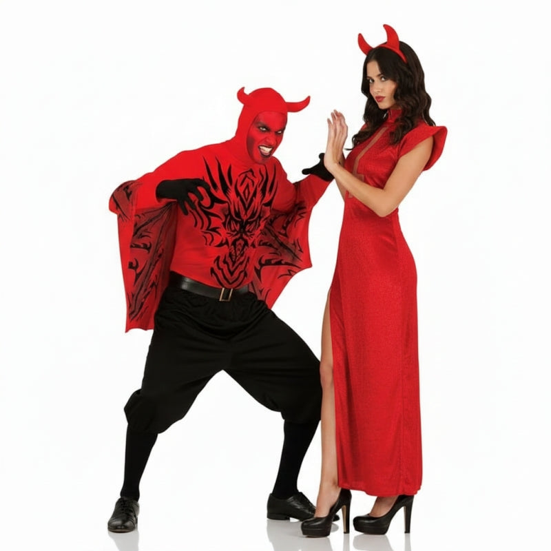 Fatos de casal Demónios Vermelhos