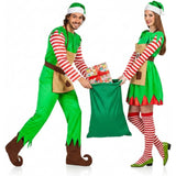 Fatos de casal duendes de Natal