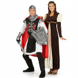 Fatos de casal Templário e Princesa medieval
