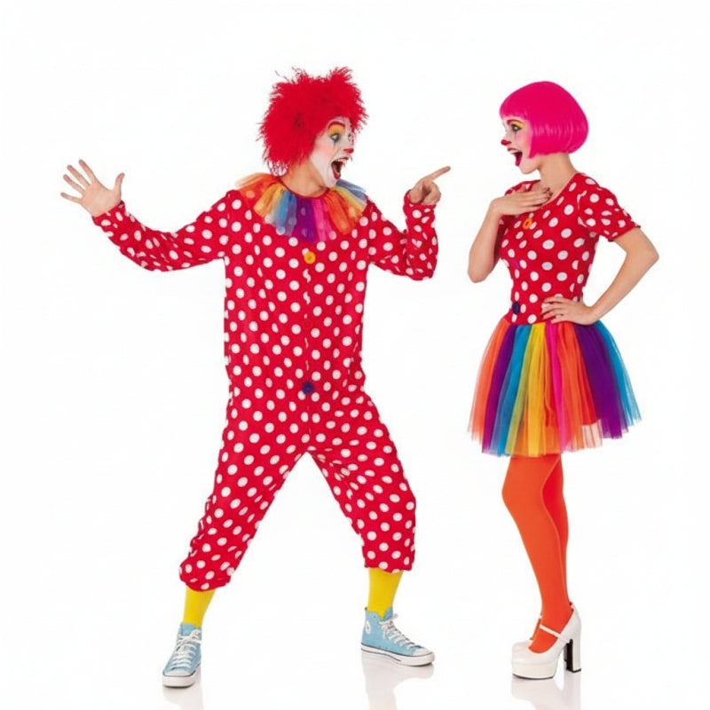Fatos de casal Palhaços divertidos