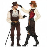 Fatos de casal vitoriano steampunk