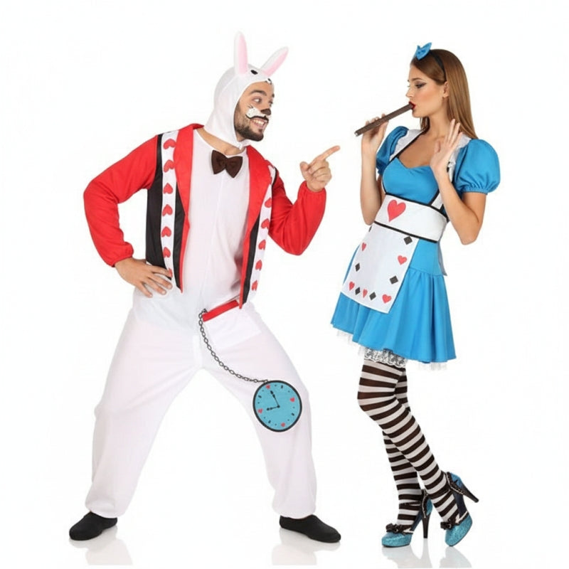 Fatos de casal Alice o País das maravilhas