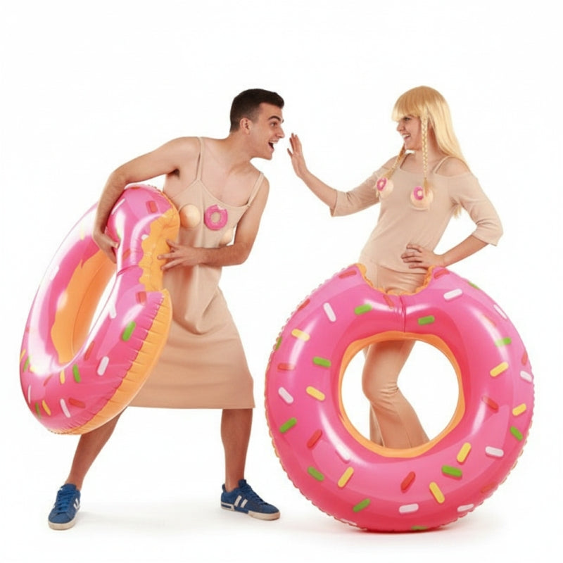 Conjunto de Jirafa Rey e Lapili cómeme el donut