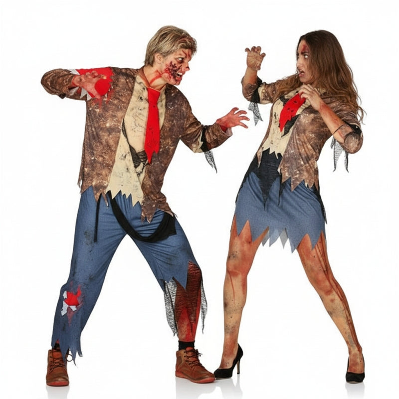 Fatos de casal Zombies amaldiçoaos
