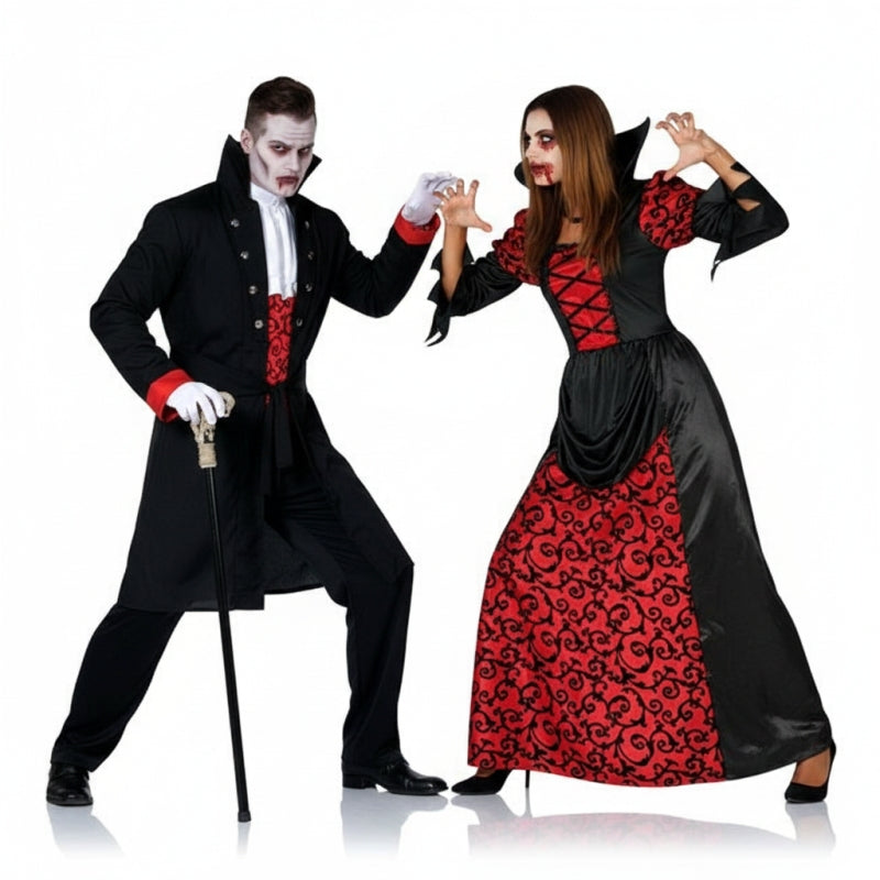Fatos de casal Vampiros escuros