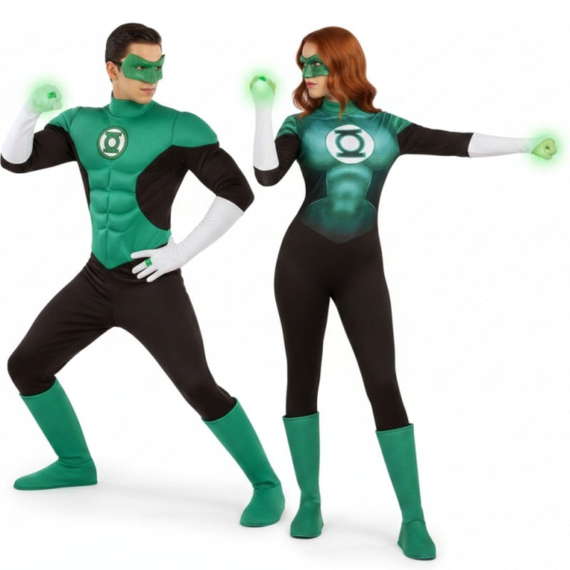 Fatos de casal Super-heróis Lanterna Verde