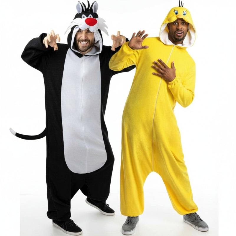Fatos de casal Silvestre e Tweety dos Looney Tunes