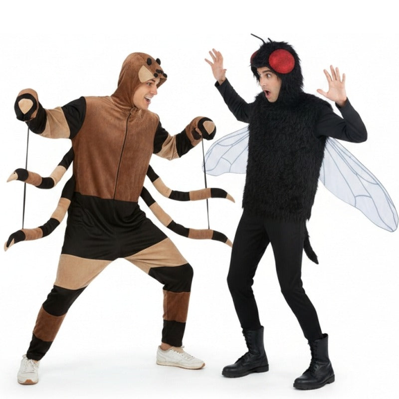Fatos de casal Aranha e Mosca