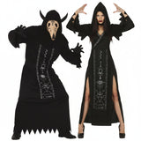 Fatos de casal Baphomet e Feiticeira Satânica