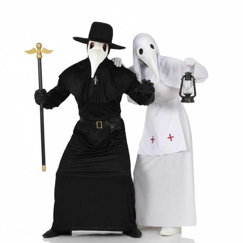 Fatos de casal Médico e Enfermeira da Peste Negra