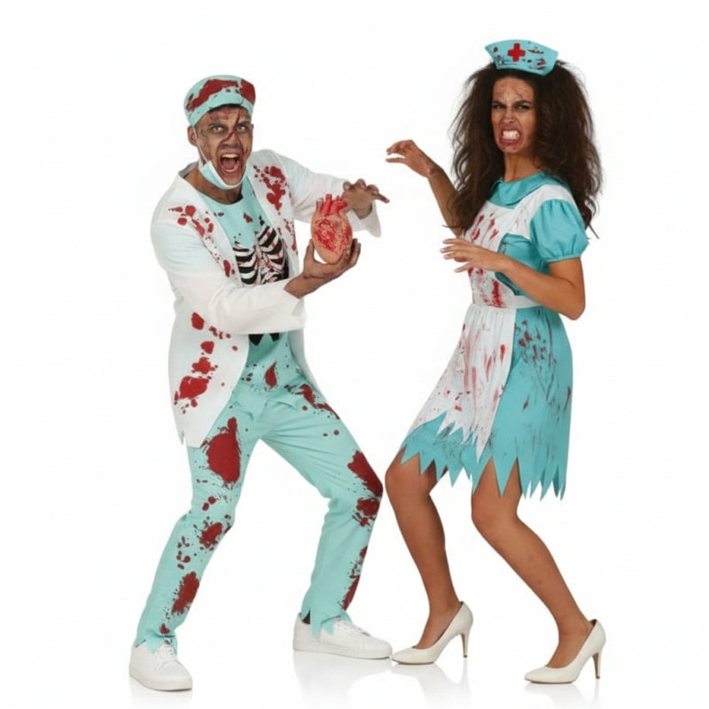 Fatos de casal Zombies Pandemia