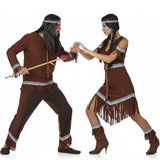 Fatos de casal Índios Apaches