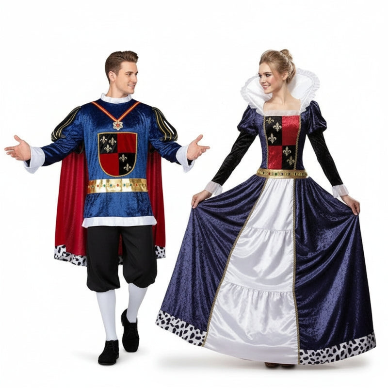 Fatos de casal Medieval Kings Deluxe