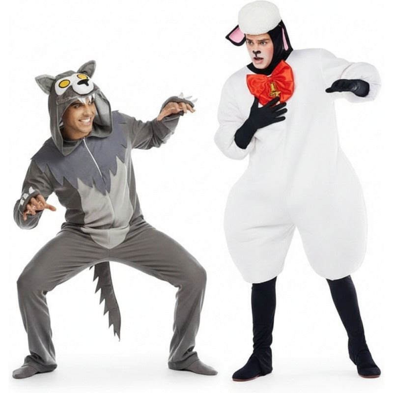 Fatos de casal Lobo e Cordeiro