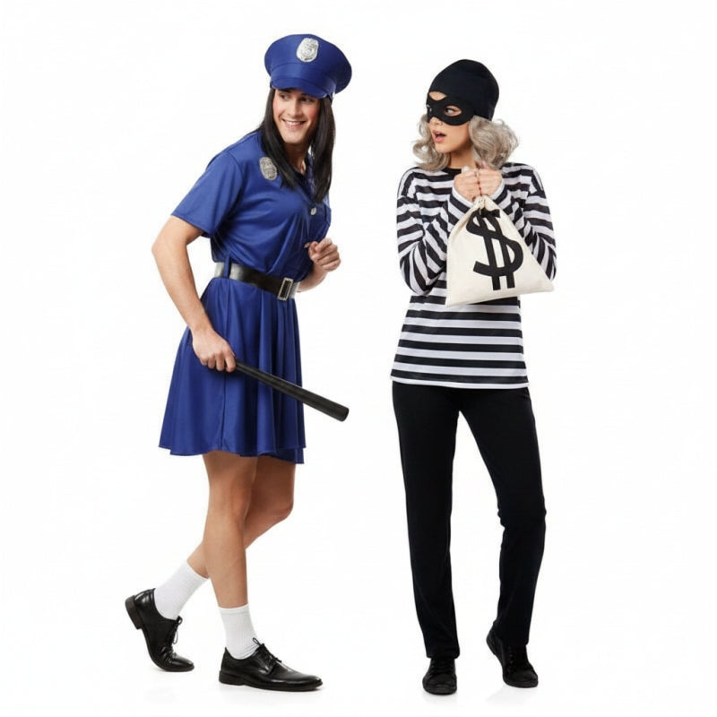 Fatos de casal Polícia e assaltante