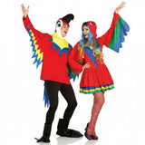 Fatos de casal Papagaios tropicais