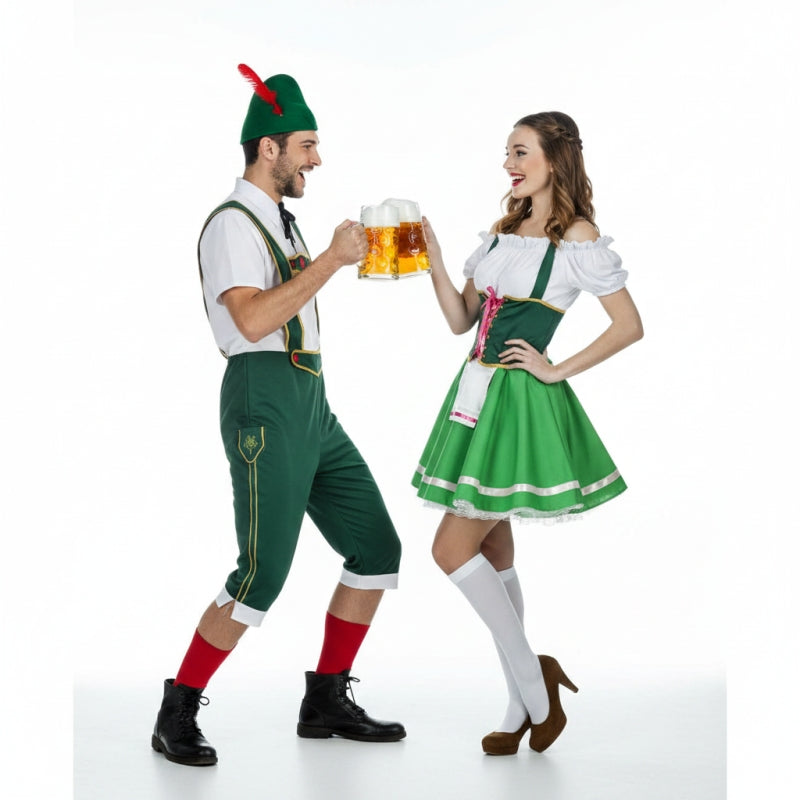 Fatos de casal Alemães Oktoberfest