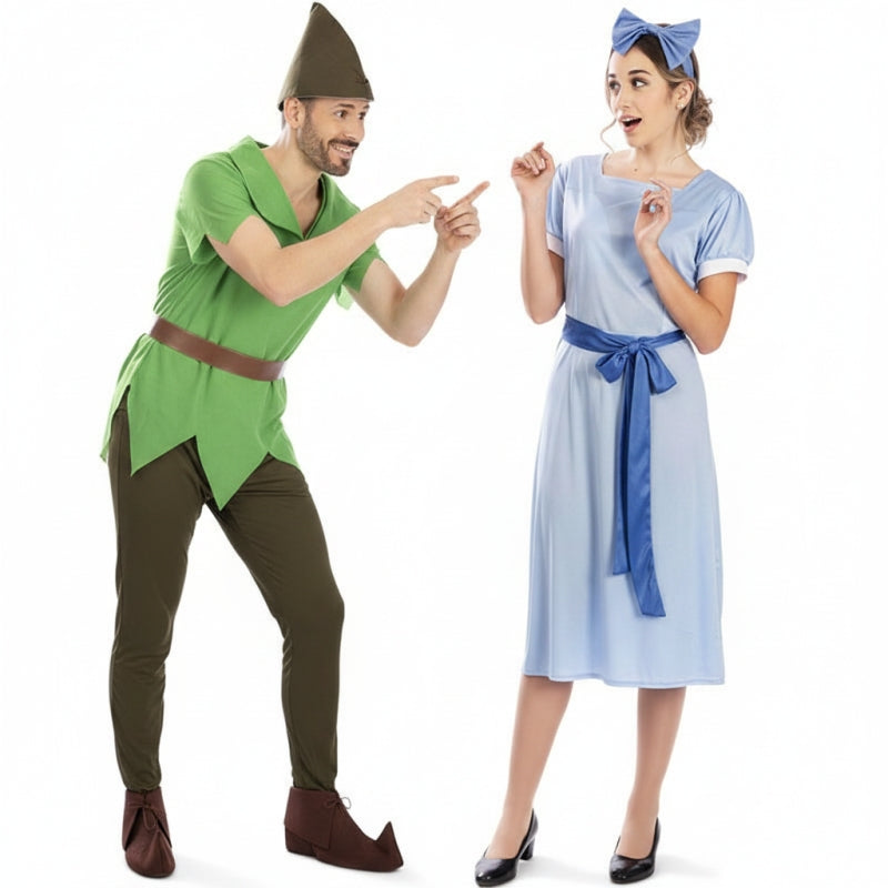 Fatos de casal Peter Pan e Wendy