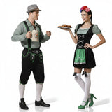 Fatos de casal Tiroleses da Oktoberfest em preto