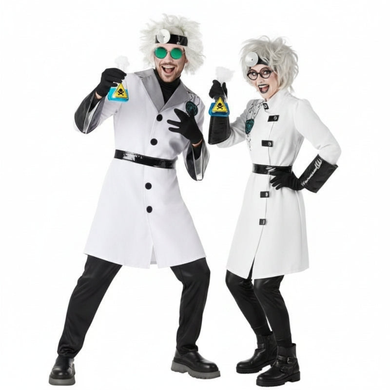 Fatos de casal Cientistas loucos