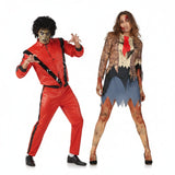 Fatos de casal Zombies do vídeo clip Thriller de Michael Jackson