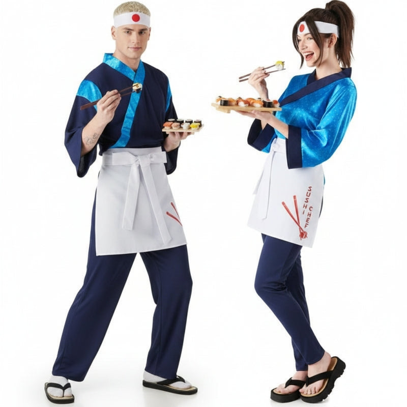 Fatos de casal Cozinheiros japoneses