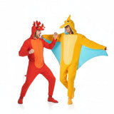 Fatos de casal Triceratops e Pterodáctilo