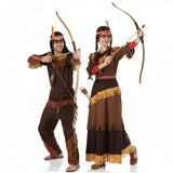 Fatos de casal Índios da tribo Arapahoe