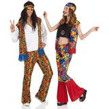 Fatos de casal Hippies Groovy