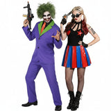 Fatos de casal Joker e Vilão Arlequim