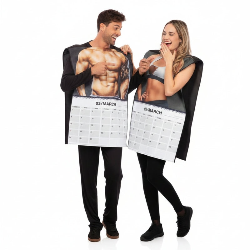 Fatos de casal Calendários sensuais