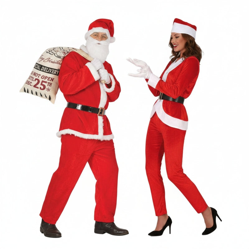 Fatos de casal Papai Noel Polo Norte