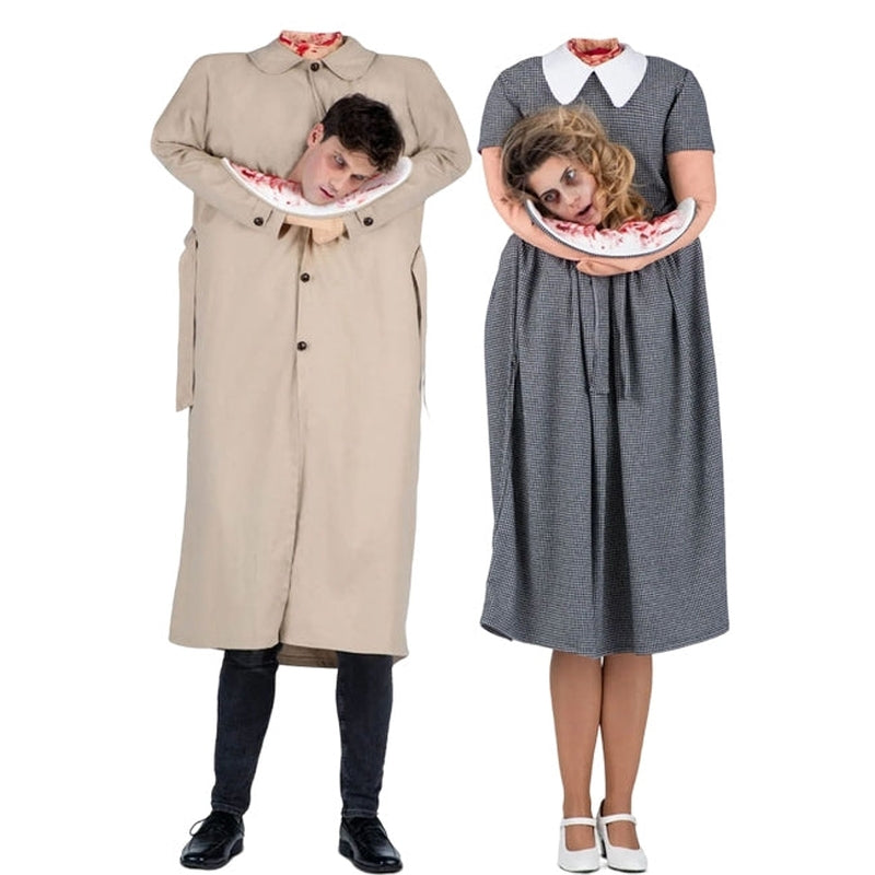 Fatos de casal Zombies sem Cabeça
