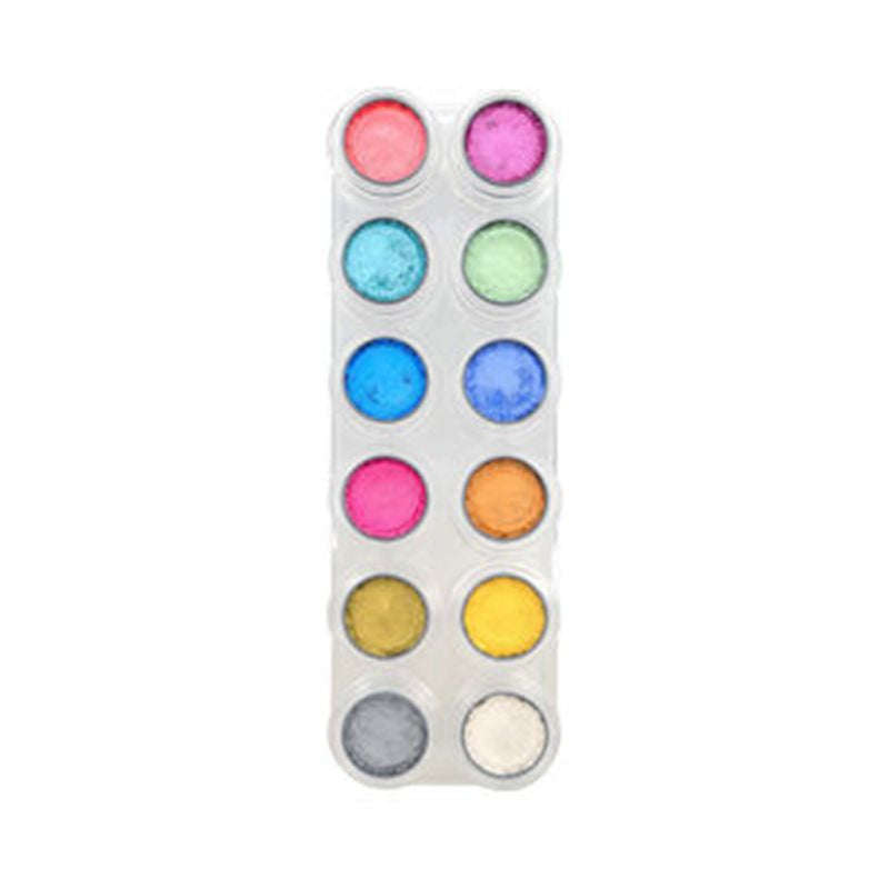 Paleta Water Make-up Pearl Grimas 12 x 2,5 ml - Colores Perlados