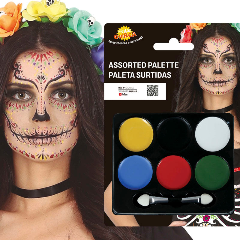 Paleta maquillaje surtida 6 colores