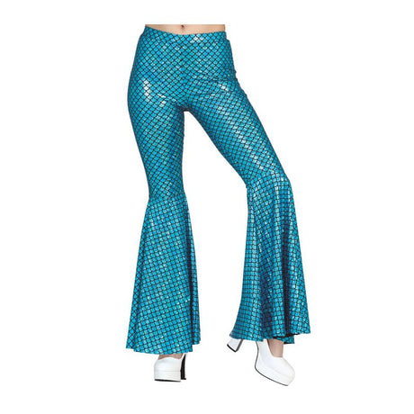 Pantalón de disfraz Acampanado Sirena para mujer