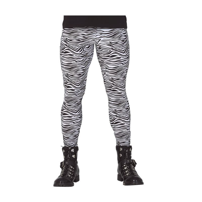 Pantalón de disfraz Rockero Cebra para hombre