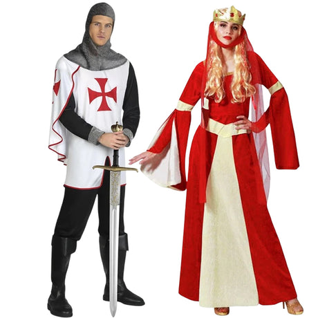 Fatos de casal Reis medievais deluxe