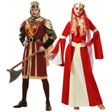 Fatos de casal Cavaleiro das cruzadas e Dama Medieval
