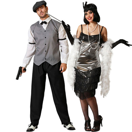 Gánster y Cabaretera para disfrazarte en pareja