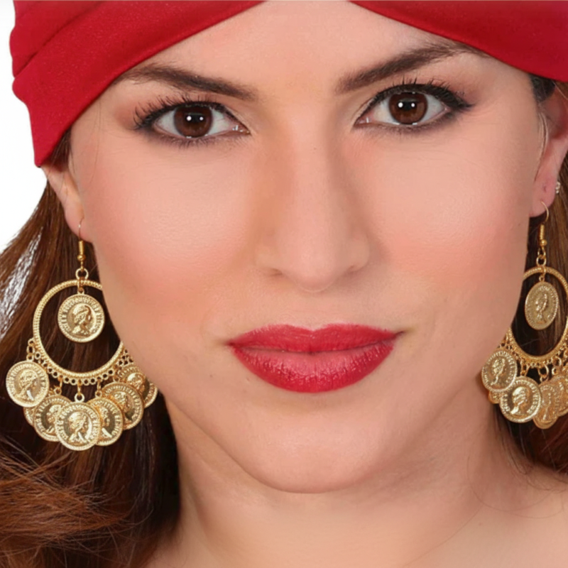 Pendientes metálicos zíngara