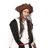 Sombrero Pirata con rastas Jack Sparrow