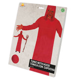 Túnica Con Capucha roja para hombre Packaging