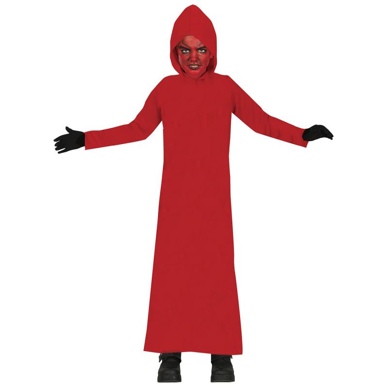 Túnica Con Capucha roja para niño