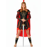 Disfraz de Centuriona Romana con capa para mujer Bis