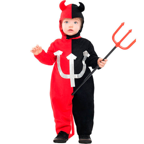Disfraz de Demonio tridente para niño Bis