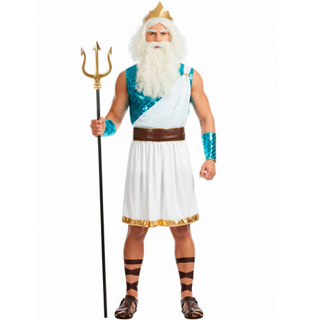 Disfraz de Neptuno para hombre Bis